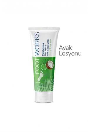 Avon Footworks Hindistan Cevizi ve Misket Limonu İçeren Ayak Losyonu 75ml