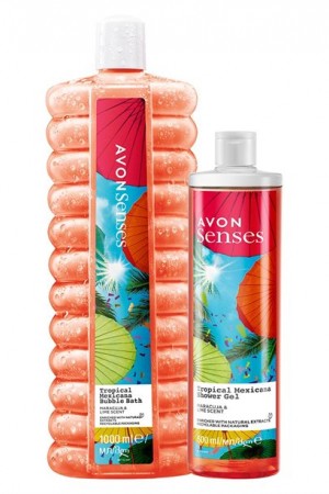 Avon Senses Tropical Mexivana Duş Jeli ve Banyo Köpüğü